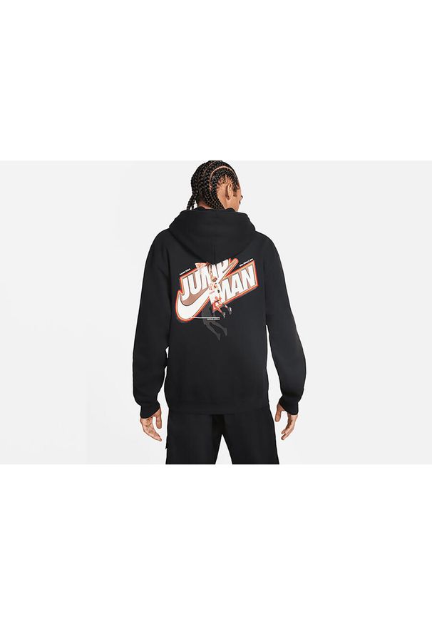 Nike - Bluza męska nike air jordan jumpman fleece full-zip hoodie black. Kolor: czarny. Sport: bieganie