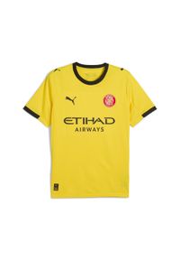 Puma - Męska koszulka wyjazdowa Girona FC 25/26 PUMA Faster Yellow Red. Kolor: czerwony, wielokolorowy, żółty. Sport: piłka nożna