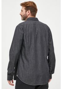 MICHAEL Michael Kors koszula bawełniana męska kolor szary slim z kołnierzykiem button-down. Typ kołnierza: button down. Kolor: szary. Materiał: bawełna #2
