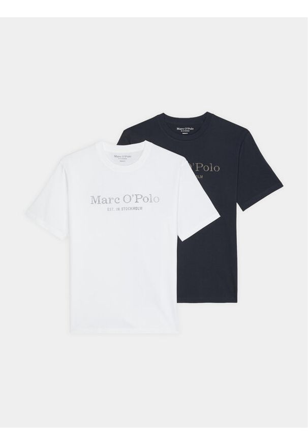 Marc O'Polo Komplet t-shirtów 421 2058 09104 Kolorowy Regular Fit. Typ kołnierza: polo. Materiał: bawełna. Wzór: kolorowy