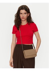 Calvin Klein Jeans Torebka K60K612375 Beżowy. Kolor: beżowy. Materiał: skórzane #4