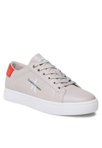 Calvin Klein Jeans Sneakersy Classic Cupsole Laceup Low Lth YM0YM00491 Beżowy. Kolor: beżowy. Materiał: skóra #1