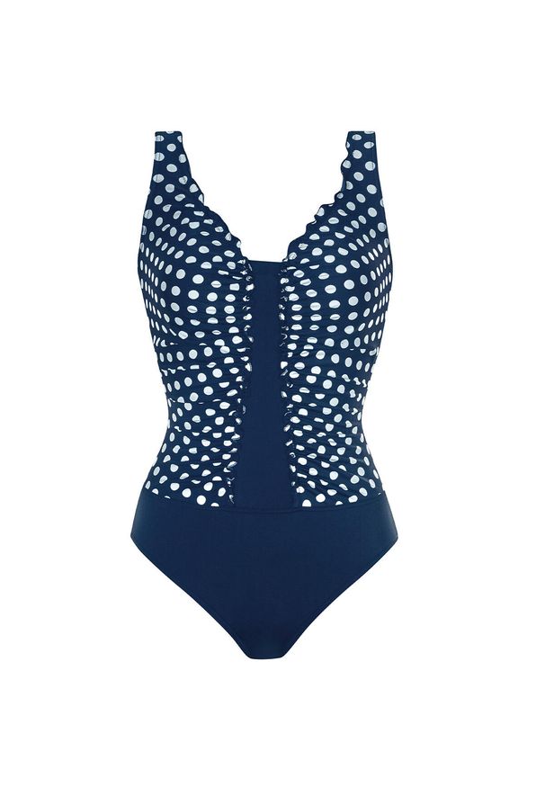 SUNMARIN - strój kąpielowy Basic. Kolor: niebieski. Materiał: poliamid, elastan. Wzór: nadruk