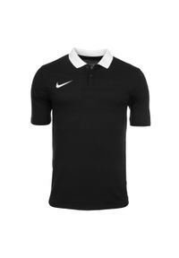 Nike - Męska Koszulka Polo Park 20 Z Krótkim Rękawem. Typ kołnierza: polo. Kolor: czarny. Długość rękawa: krótki rękaw. Długość: krótkie. Sport: turystyka piesza