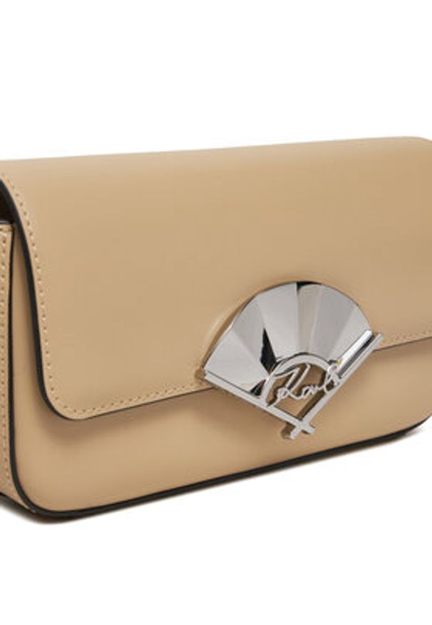 Karl Lagerfeld - KARL LAGERFELD Torebka 240W3195 Beżowy. Kolor: beżowy. Materiał: skórzane