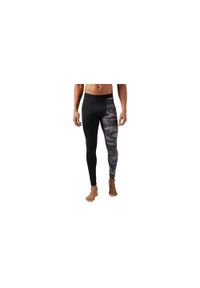 Spodnie sportowe damskie Reebok Compression Tight. Kolor: czarny. Długość: długie