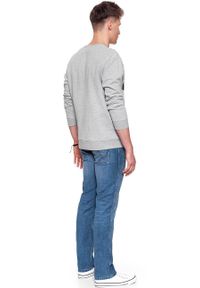 Lee - BLUZA MĘSKA LEE LOGO SWS GREY MELE L81QUB37. Wzór: nadruk. Styl: klasyczny #6