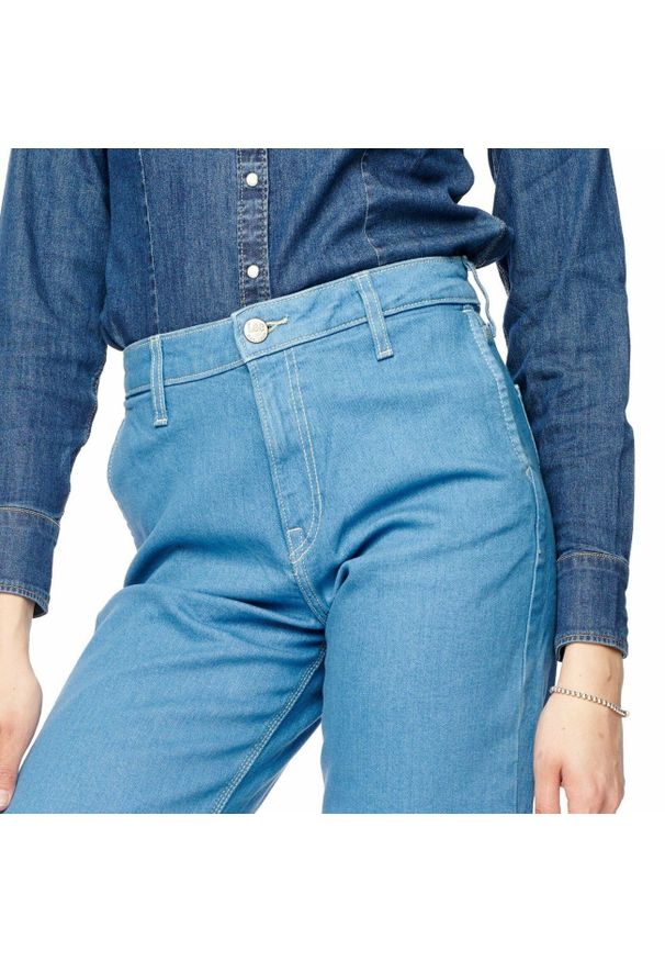 Lee - SPODNIE DAMSKIE LEE WIDE LEG INDIGO INDIGO L31GEZFG 112107107