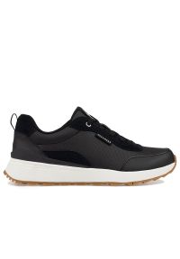 skechers - Buty Skechers Sunny Street Sunshine Jogger 155441BLK - czarne. Zapięcie: sznurówki. Kolor: czarny. Materiał: skóra, syntetyk, guma. Szerokość cholewki: normalna. Wzór: gładki