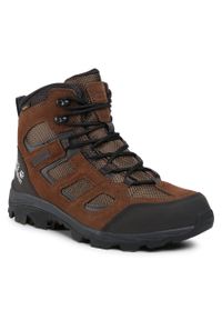 Trekkingi Jack Wolfskin Vojo 3 Texapore Mid M 4042461 Brown/Phantom. Kolor: brązowy. Materiał: welur, skóra. Sport: turystyka piesza