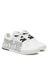 Versace Jeans Couture Sneakersy 77YA3SJ5 ZP346 Biały. Kolor: biały. Materiał: skóra