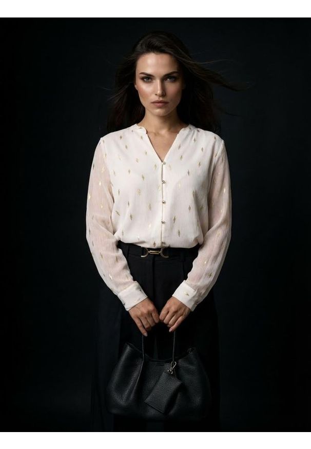 Sinsay - Koszula z metalicznym wzorem - wielobarwny