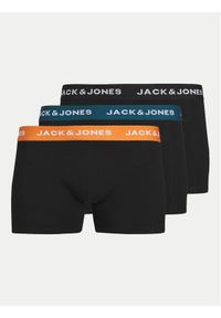 Jack & Jones - Jack&Jones Komplet 3 par bokserek Solid 12259087 Czarny. Kolor: czarny. Materiał: bawełna