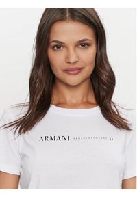 Armani Exchange T-Shirt 6DYT12 YJG3Z 1000 Biały Regular Fit. Kolor: biały. Materiał: bawełna #5