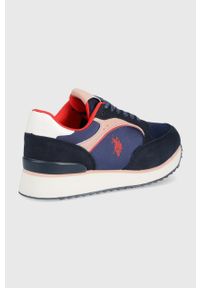 U.S. Polo Assn. sneakersy kolor granatowy. Nosek buta: okrągły. Kolor: niebieski. Materiał: guma