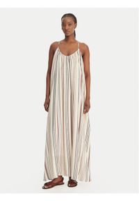 Eleh Sukienka letnia SS260133 Écru Relaxed Fit. Materiał: wiskoza. Sezon: lato #1