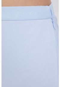 Calvin Klein Spódnica midi rozkloszowana. Kolor: niebieski. Materiał: tkanina, poliester. Wzór: gładki #3