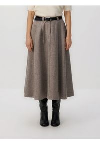 Reserved - Spódnica z wełną - wielobarwny. Materiał: wełna #1