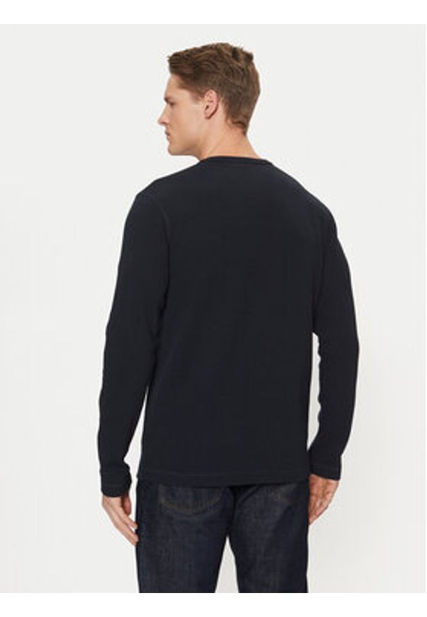 BOSS Longsleeve Tempesto 50520725 Granatowy Regular Fit. Kolor: niebieski. Materiał: bawełna. Długość rękawa: długi rękaw