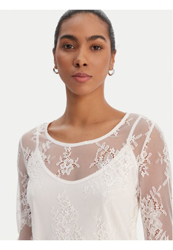 Morgan Bluzka 261-TCITY Écru Regular Fit. Materiał: syntetyk