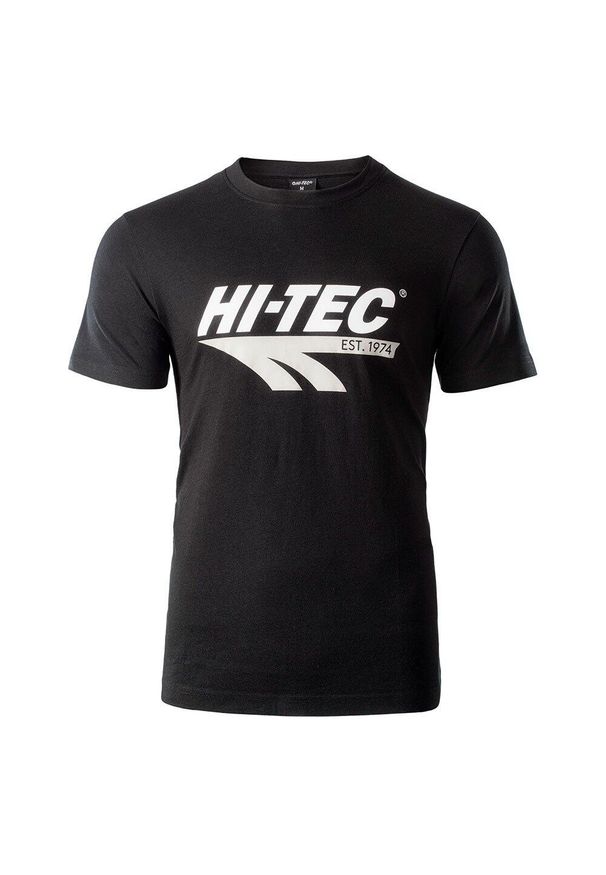 Hi-tec - T-shirt Męski Retro. Kolor: czarny. Sport: turystyka piesza