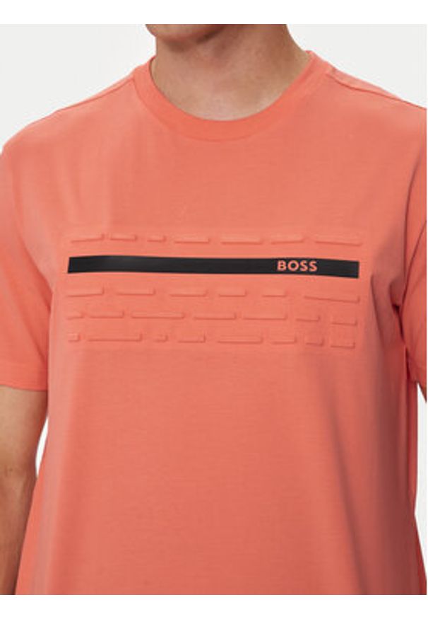 BOSS T-Shirt Tee 4 50513010 Pomarańczowy Regular Fit. Kolor: pomarańczowy. Materiał: bawełna