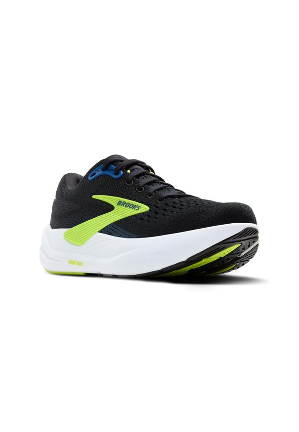 Buty do biegania męskie Brooks Ghost Max 3. Kolor: czarny, zielony, wielokolorowy. Sport: bieganie