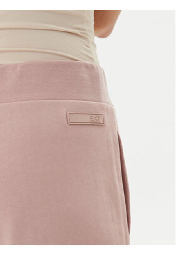 EA7 Emporio Armani Spodnie dresowe 7W000179 AF12473 U4079 Różowy Wide Leg. Kolor: różowy. Materiał: bawełna