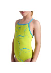 Kostium kąpielowy dziewczęcy Arena Graphic Star Lightdrop. Kolor: żółty #1