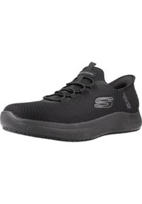 skechers - Kapcie SKECHERS SUMMITS SR-COLIN SLIP-INS Czarny. Kolor: wielokolorowy, niebieski, czarny. Materiał: tkanina #1