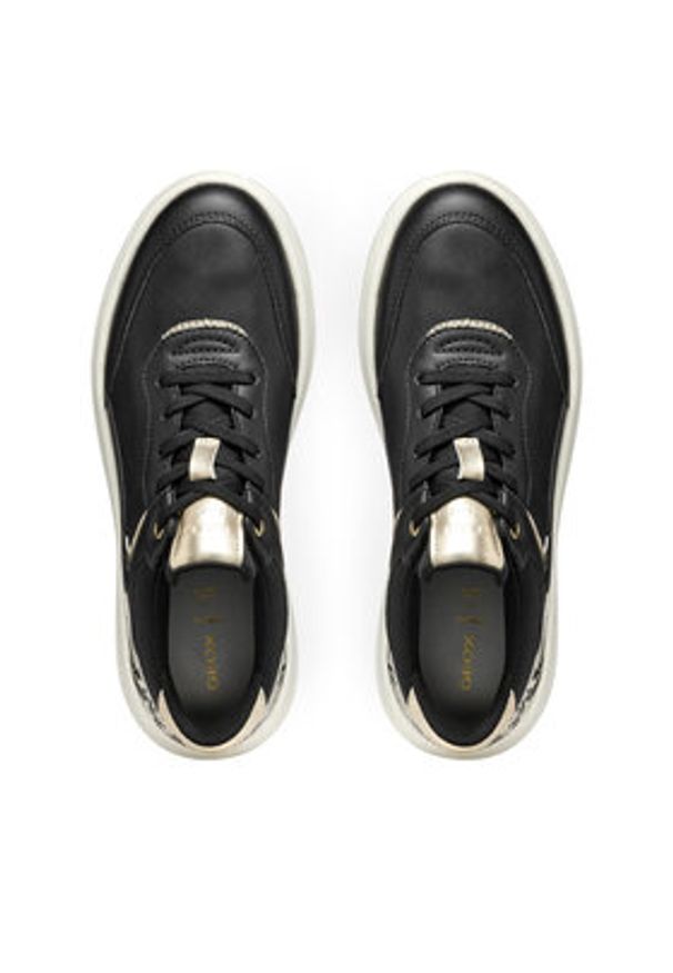 Geox Sneakersy D Spherica Ecub-3 D46WTB 0BCAR C0023 Czarny. Kolor: czarny. Materiał: skóra