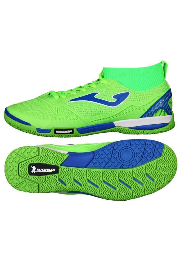Buty halowe Joma Tactico 811 In M TACTW.811.IN zielone zielone. Zapięcie: sznurówki. Kolor: zielony. Materiał: syntetyk, guma, materiał. Szerokość cholewki: normalna. Sport: piłka nożna