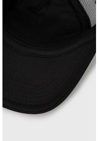 Quiksilver czapka kolor czarny z aplikacją. Kolor: czarny. Wzór: aplikacja