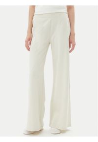 EA7 Emporio Armani Spodnie dresowe 7W000083 AF13135 U1112 Beżowy Wide Leg. Kolor: beżowy. Materiał: bawełna #1