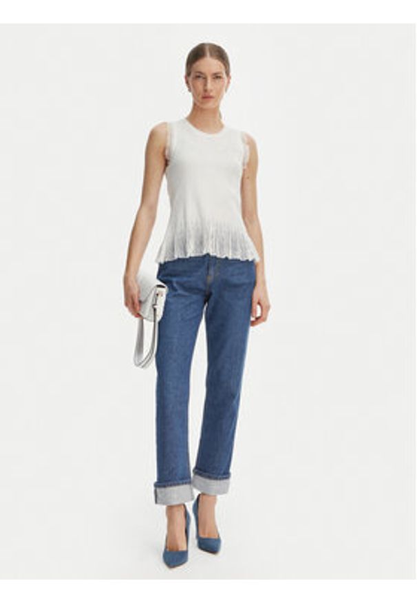 Rinascimento Jeansy CFC0127857003 Niebieski Straight Leg. Kolor: niebieski