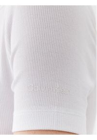 Calvin Klein T-Shirt K20K205903 Biały Regular Fit. Kolor: biały