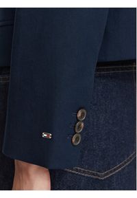 TOMMY HILFIGER - Tommy Hilfiger Marynarka Dressing WW0WW50146 Granatowy Regular Fit. Kolor: niebieski. Materiał: bawełna #2
