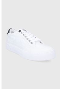 Big-Star - Big Star Tenisówki męskie kolor biały. Nosek buta: okrągły. Zapięcie: sznurówki. Kolor: biały. Materiał: guma