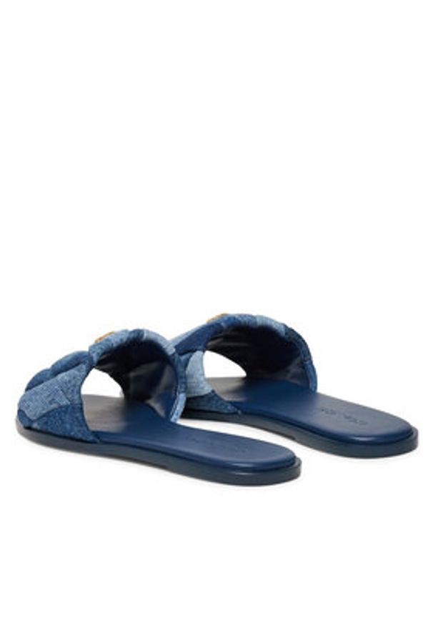 Coach Klapki Holly CAR66 Niebieski. Kolor: niebieski. Materiał: materiał