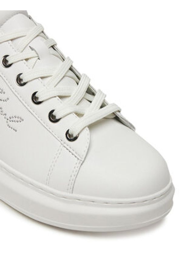 Karl Lagerfeld - KARL LAGERFELD Sneakersy Kapri KL62518 Biały. Kolor: biały. Materiał: skóra