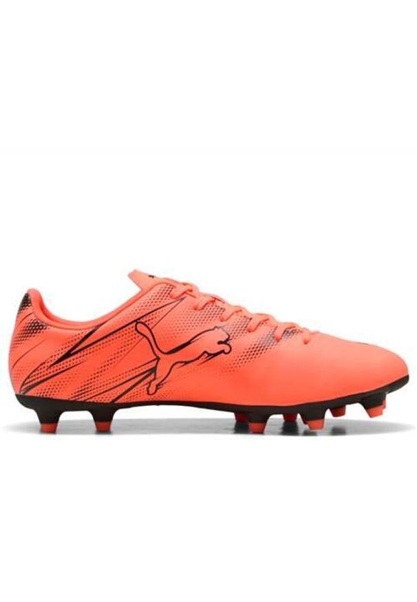 Buty piłkarskie męskie Puma Attacanto. Kolor: pomarańczowy. Materiał: materiał, syntetyk. Szerokość cholewki: normalna. Sport: piłka nożna