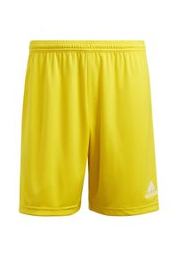 Adidas - Spodenki piłkarskie męskie adidas Entrada 22. Kolor: żółty. Materiał: poliester. Sport: piłka nożna