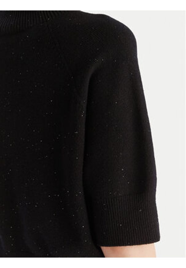 Kontatto Sweter 3M0903C Czarny Regular Fit. Kolor: czarny. Materiał: syntetyk