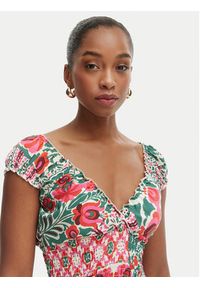 Iconique Sukienka letnia Shirley IC26-096 Kolorowy Regular Fit. Materiał: syntetyk. Wzór: kolorowy. Sezon: lato #4