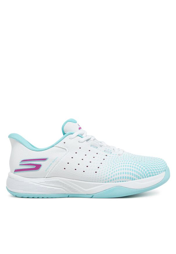 skechers - Skechers Buty do tenisa Slip-ins Relaxed Fit: Viper Court Reload 172101/WTQP Biały. Kolor: biały. Materiał: skóra. Sport: tenis