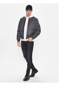 Calvin Klein Kurtka bomber Hero K10K109907 Szary Regular Fit. Kolor: szary. Materiał: syntetyk #3