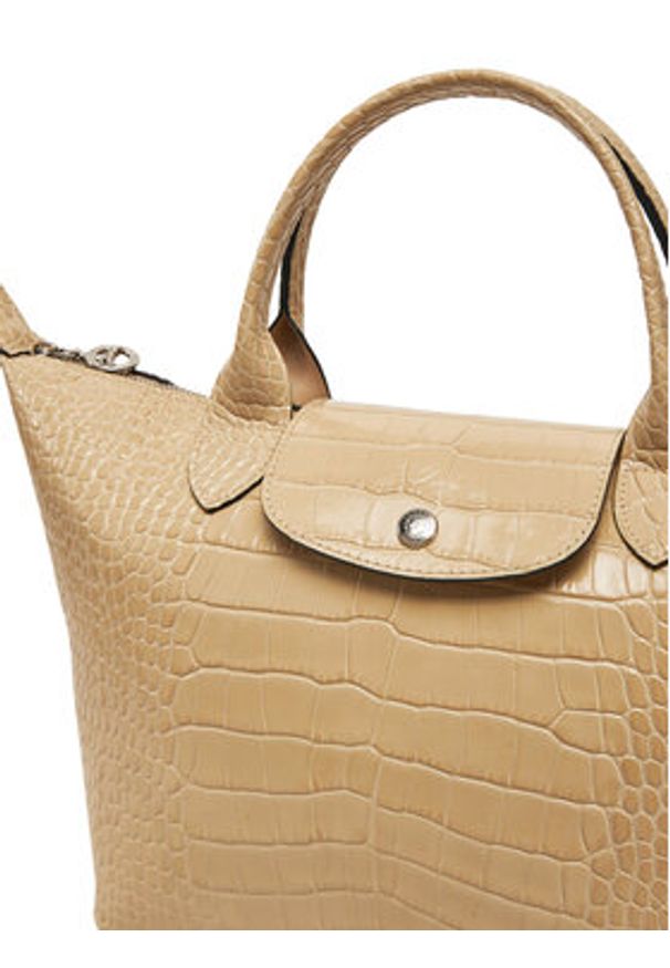 Longchamp Torebka 1512HVC Beżowy. Kolor: beżowy. Materiał: lakierowane, skórzane