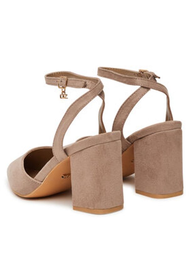 DeeZee Czółenka HTA917-2A Beżowy. Kolor: beżowy. Materiał: materiał