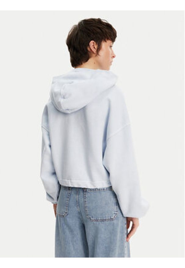 Tommy Jeans Bluza DW0DW20314 Niebieski Relaxed Fit. Kolor: niebieski. Materiał: bawełna