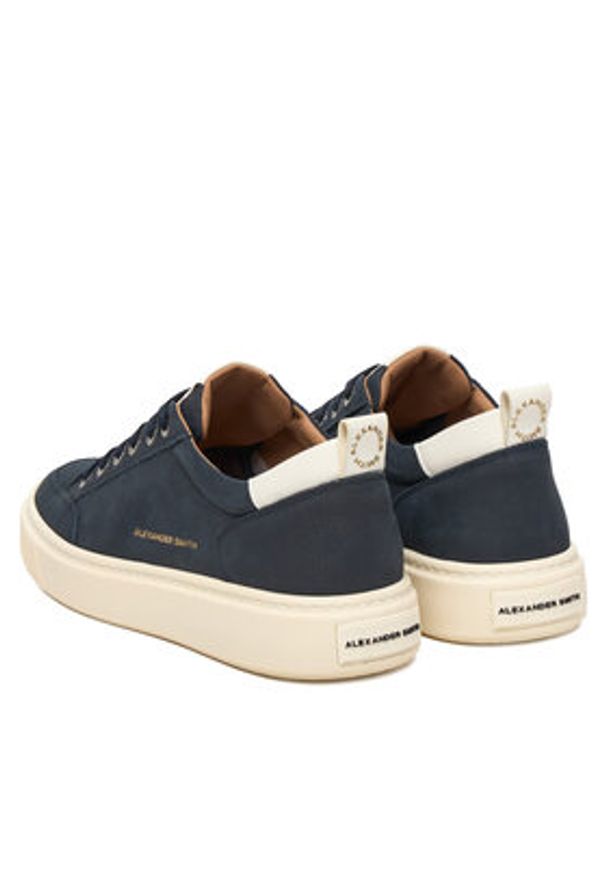 Alexander Smith Sneakersy Bond ASBCBDM 3258 Granatowy. Kolor: niebieski. Materiał: nubuk, skóra